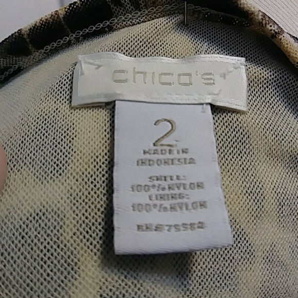 CHICO'S TANK TOP/BLOUSE/SHIRT - SIZE 2 - Picture 4 of 5
